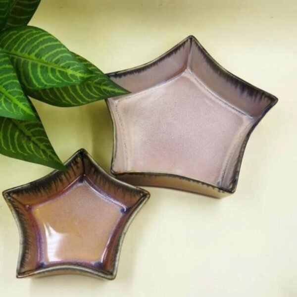 Twilight Star Ceramic Serving Bowl - Set of 2