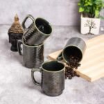 Handcrafted Oregano Coffee Mugs with Reactive Glaze | Set Of 2