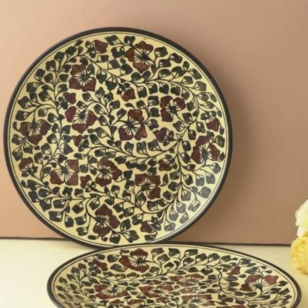 Vintage Bloom Ceramic Plates