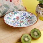 Rainbow Bloom Stoneware Large Pasta Plate – Set of 2