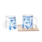 Blue Bloom Ceramic Mug - Image 2