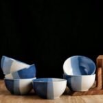 Azure Dip Ceramic Bowl Set – Set of 2 - Image 2