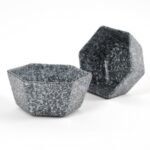 Granite Hex Ceramic Bowl Set - Image 3