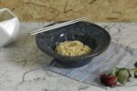 Midnight Speckle Pasta/Ramen Bowl – Deep Blue Stoneware - Image 4