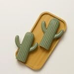 Ceramic Cactus-Shaped Salt & Pepper Shaker Set – (Set of 2) - Image 2