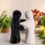 Hugging Couple Ceramic Salt & Pepper Shakers – Set of 2 - Image 2
