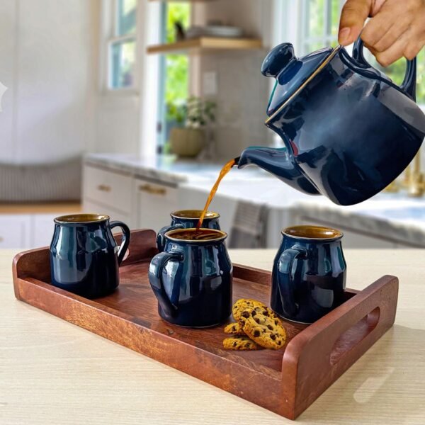 Midnight Glaze Stoneware Tea Set