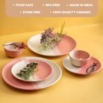 Blush Harmony Ceramic Dinner Set – 6 Piece - Image 4