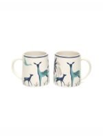 White and Blue Grove Stoneware Mug Set of 6 - Image 3