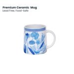 Blue Bloom Ceramic Mug - Image 3