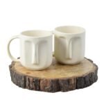 Minimalist Face Ceramic Mug - Image 3