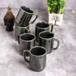 Handcrafted Oregano Coffee Mugs with Reactive Glaze | Set Of 2 - Image 5