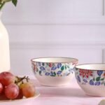 Meadow Bloom Stoneware Snack Bowls – Set of 6 - Image 3