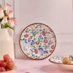 Rainbow Bloom Stoneware Small Pasta Plate – Set of 2 - Image 4