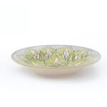 Green Bloom Mandala Ceramic Pasta Plate - Image 3