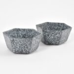 Granite Hex Ceramic Bowl Set - Image 2