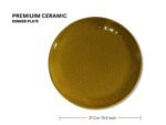 Floral Clay Glaze Plate – Mustard Edition - Set of 6 - Image 5