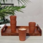 Rustic Charm Cutting Tea Glass/Cups || Set of 2 - Image 2