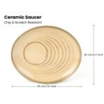 Beige Spiral Cup & Saucer Set - Image 3