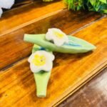 Flower Incense Stick Holder - Green (Set of 2) - Image 2