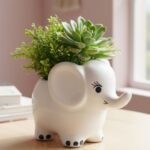 White Elephant Planter - Image 3