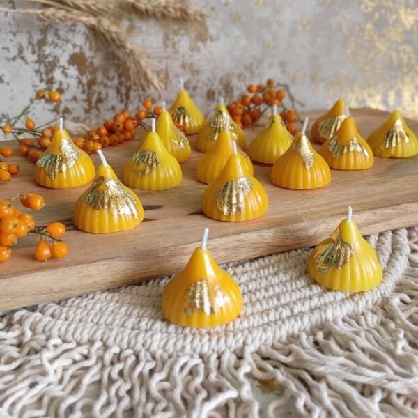 Modak Bliss Decorative Candle (Yellow)
