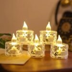 Crystal LED Tealight Candles (Set of 5) - Image 2
