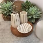 White Bathroom Accessories Set