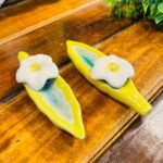 Flower Incense Stick Holder - Yellow (Set of 2) - Image 3