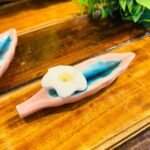 Flower Incense Stick Holder - Peach (Set of 2) - Image 2