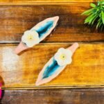 Flower Incense Stick Holder - Peach (Set of 2) - Image 4