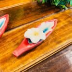 Flower Incense Stick Holder - Red (Set of 2) - Image 4
