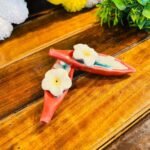 Flower Incense Stick Holder - Red (Set of 2)