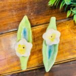 Flower Incense Stick Holder - Green (Set of 2) - Image 4