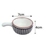 Striped Elegance Dip Bowl - Set of 1 - Image 4