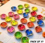 Terracotta Diya- Set of 10 - Image 4