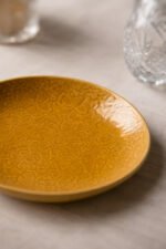 Premium Textured Ceramic Dinner Plates Set of 6 – Elegant Gloss Finish Serving Plates for Dining & Kitchen - Image 2