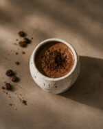 Minimalist Speckled Ceramic Coffee Mug | Modern White Handmade Tea Cup | Aesthetic Hot Beverage Mug for Home & Café - Image 2