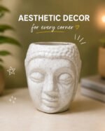 Abstract Face Ceramic Planter Pot | Modern Art Decorative Flower Pot for Indoor Plants, Succulents & Home Decor - Image 5